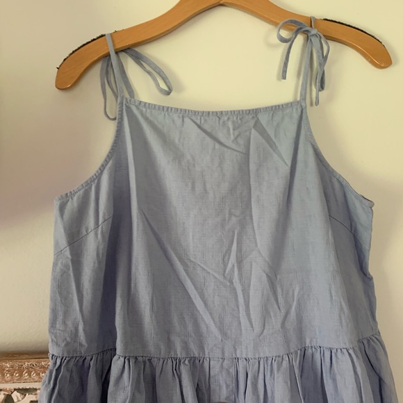 MOVED 〰️ Tie Strap Button Mini Dress - Picture 3 of 7